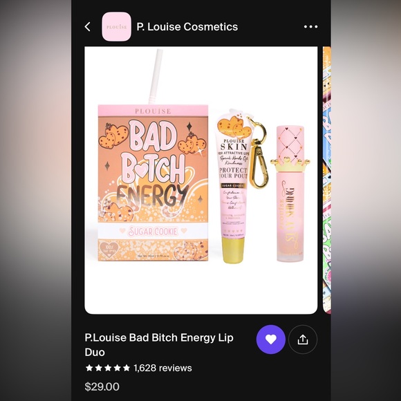 Plouise bad b energy lip gloss lip oil cookie - Picture 3 of 3